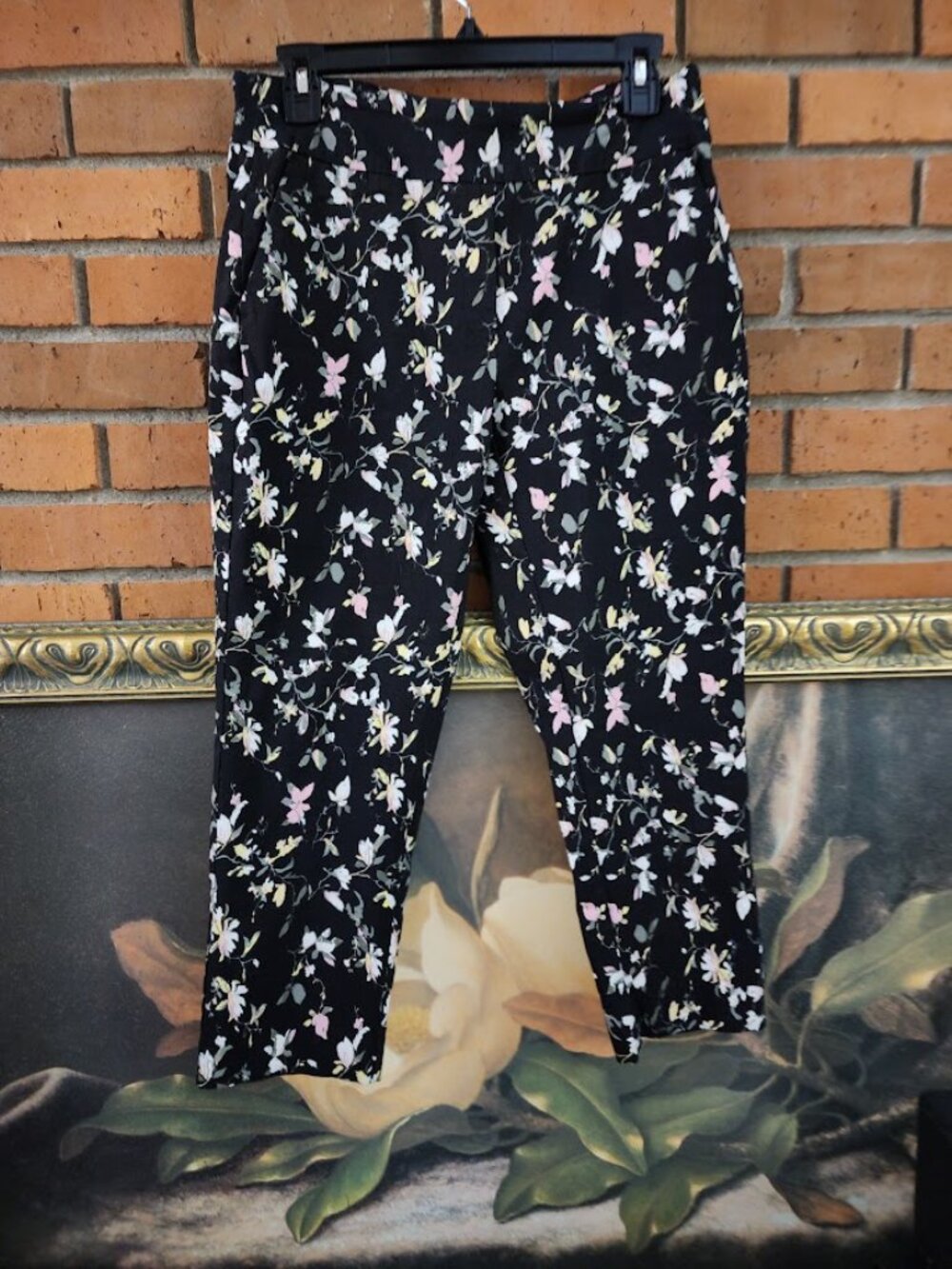 Jules & Leopold Floral Stretch Pants 8